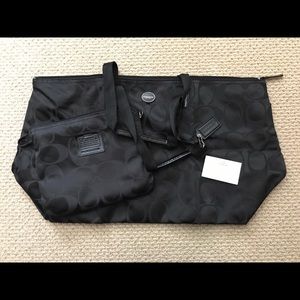 coach foldable tote bag